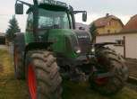 Lusterka boczne oraz oświetlenie przednie w ciągniku rolniczym Fendt 716 Vario 
