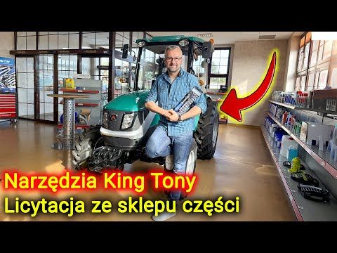 Embedded thumbnail for Licytacja ze sklepu części narzędzia KING TONY i ciągnik Arbos 2040 od 1 zł?