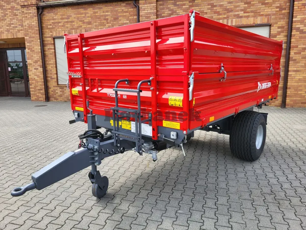 Przyczepa 1-osiowa rolnicza wywrotka 3,8 ton Metal-Fach T703A/1