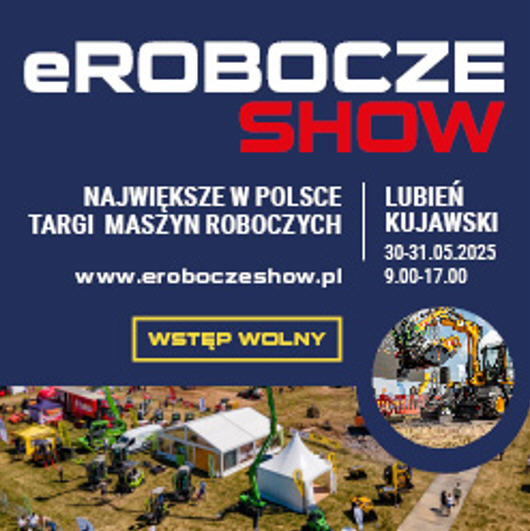 eRoboecze to największe targi maszyn roboczych w Polsce, na których można zobaczyć ponad 600 maszyn wszystkich wiodących marek na stoiskach, placach testowych i pokazowych