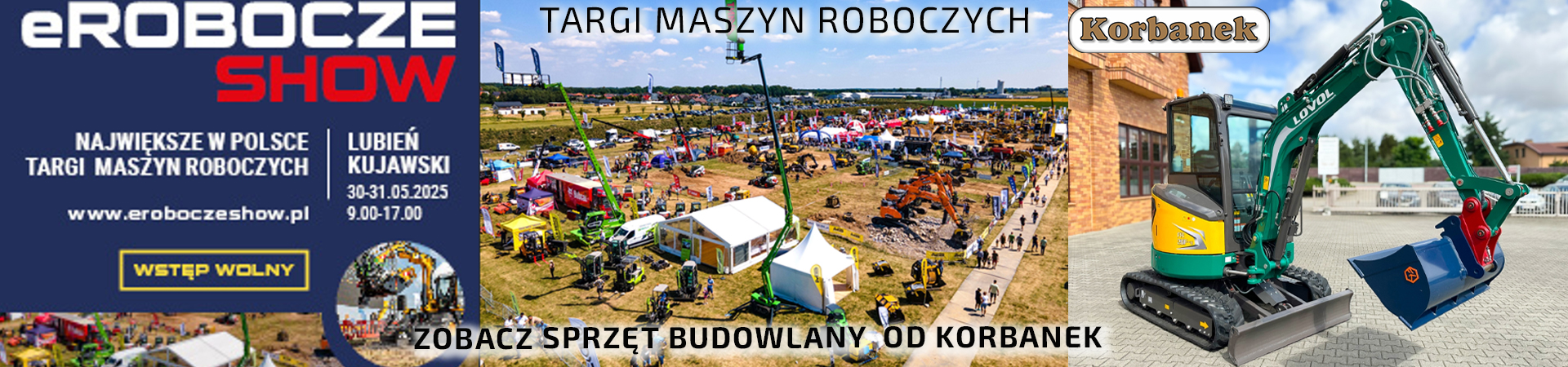 PRZYJDŹ NA TARGI EROBOCZE SHOW LUBIEŃ KUJAWSKI 30-31 MAJA