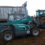 Ładowarka Kramer seria KT 124 podczas pracy