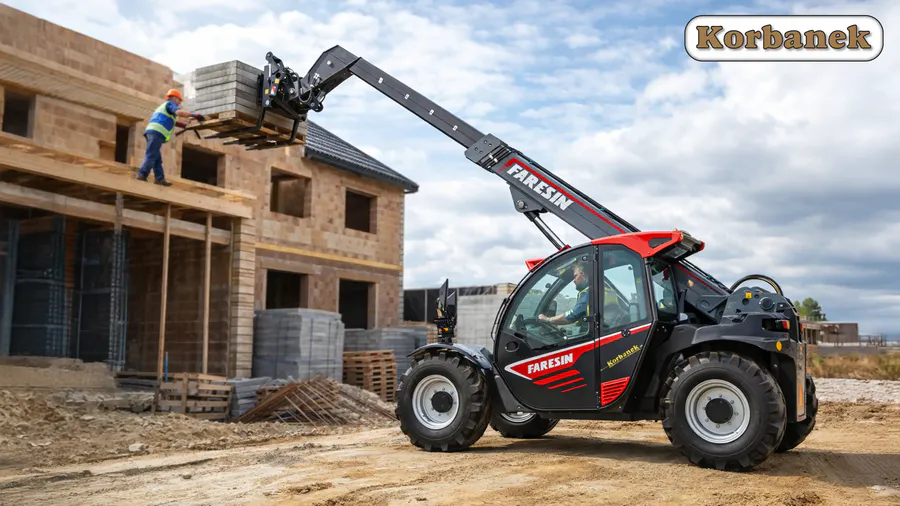 Budowlane zastosowanie ładowarki teleskopowej Faresin