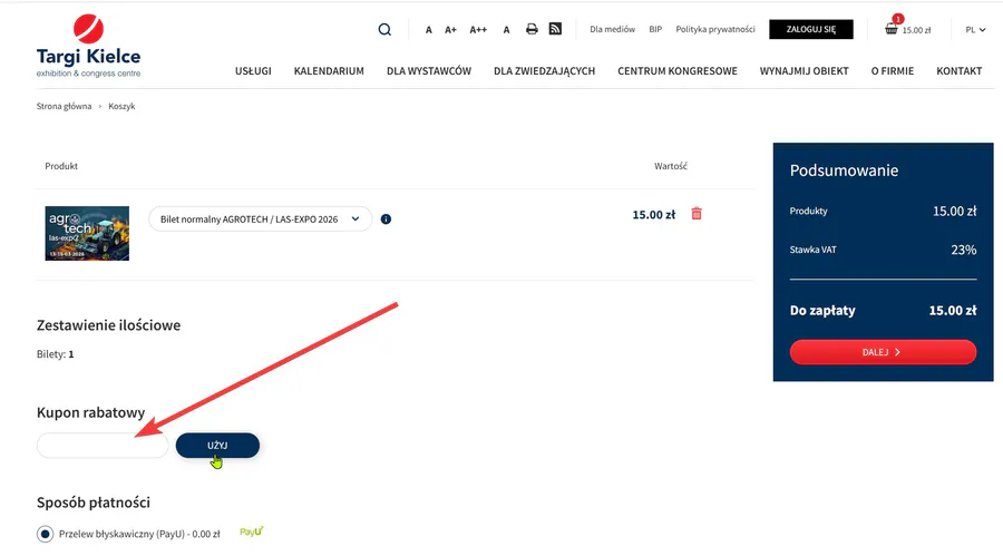 Wpisz kod rabatowy który od nas otrzymałeś