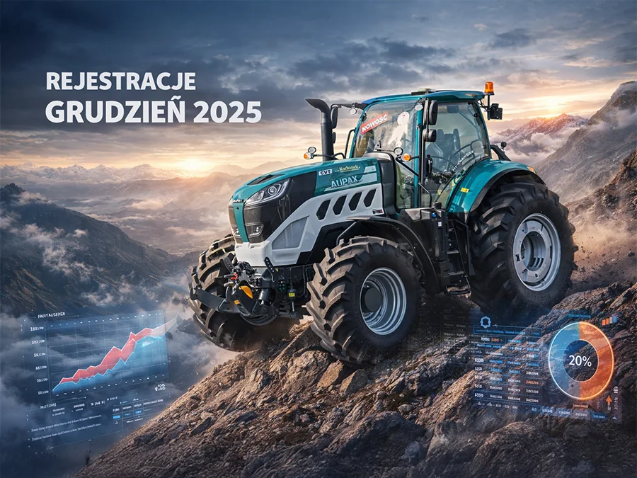 REJESTRACJE CIĄGNIKÓW NOWYCH W POLSCE - GRUDZIEŃ 2025 i PODSUMOWANIE REJESTRACJE CIĄGNIKÓW NOWYCH W POLSCE - GRUDZIEŃ 2025 i PODSUMOWANIE
