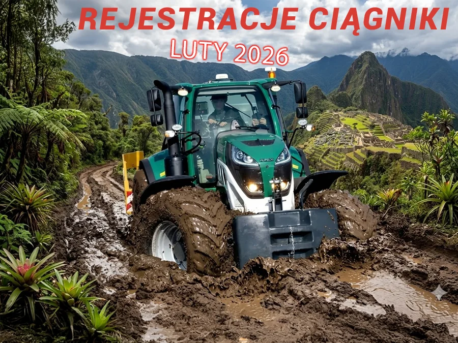 REJESTRACJE CIĄGNIKÓW NOWYCH W POLSCE - LUTY 2026 PODSUMOWANIE