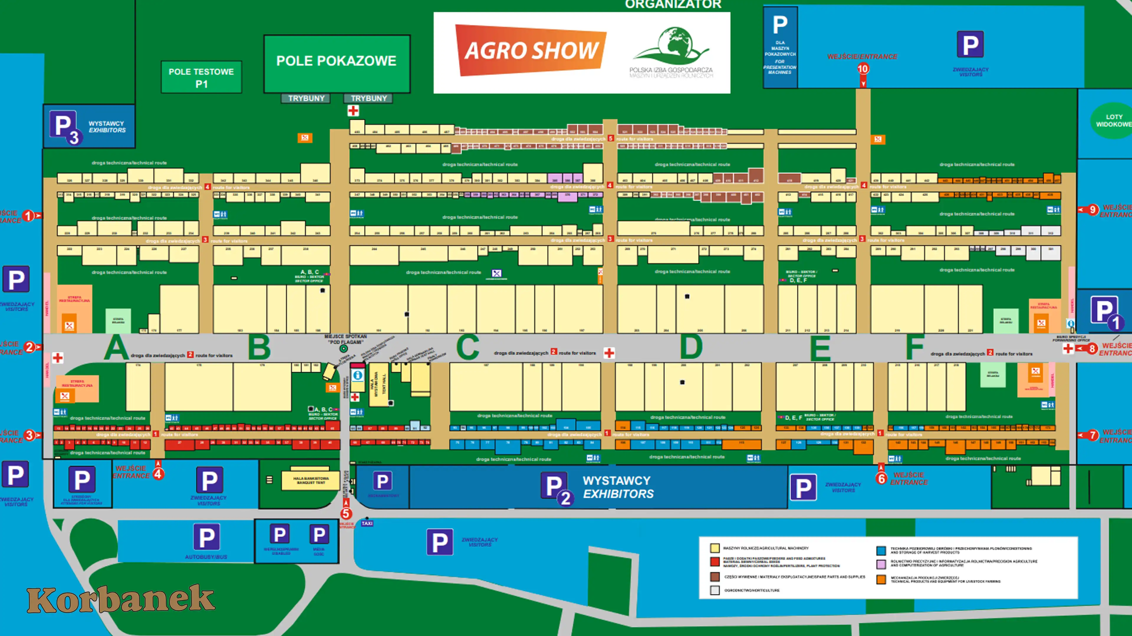 Plan targów Agro Show Bednary 2025