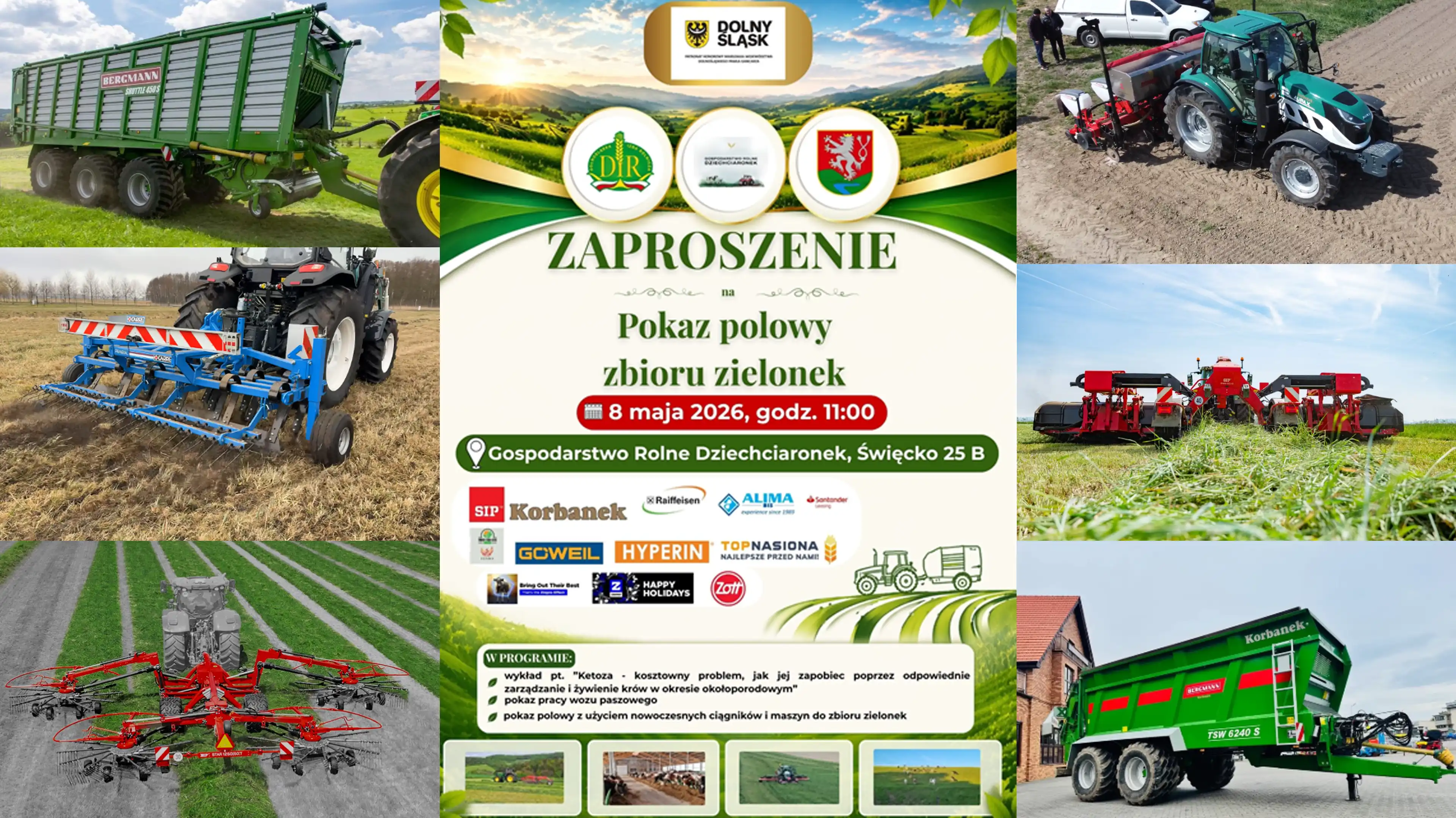 Jakie maszyny będzie można zobaczyć w pracy na polu podczas pokazów? Aupax, Bergmann, SIP, Carre i nie tylko