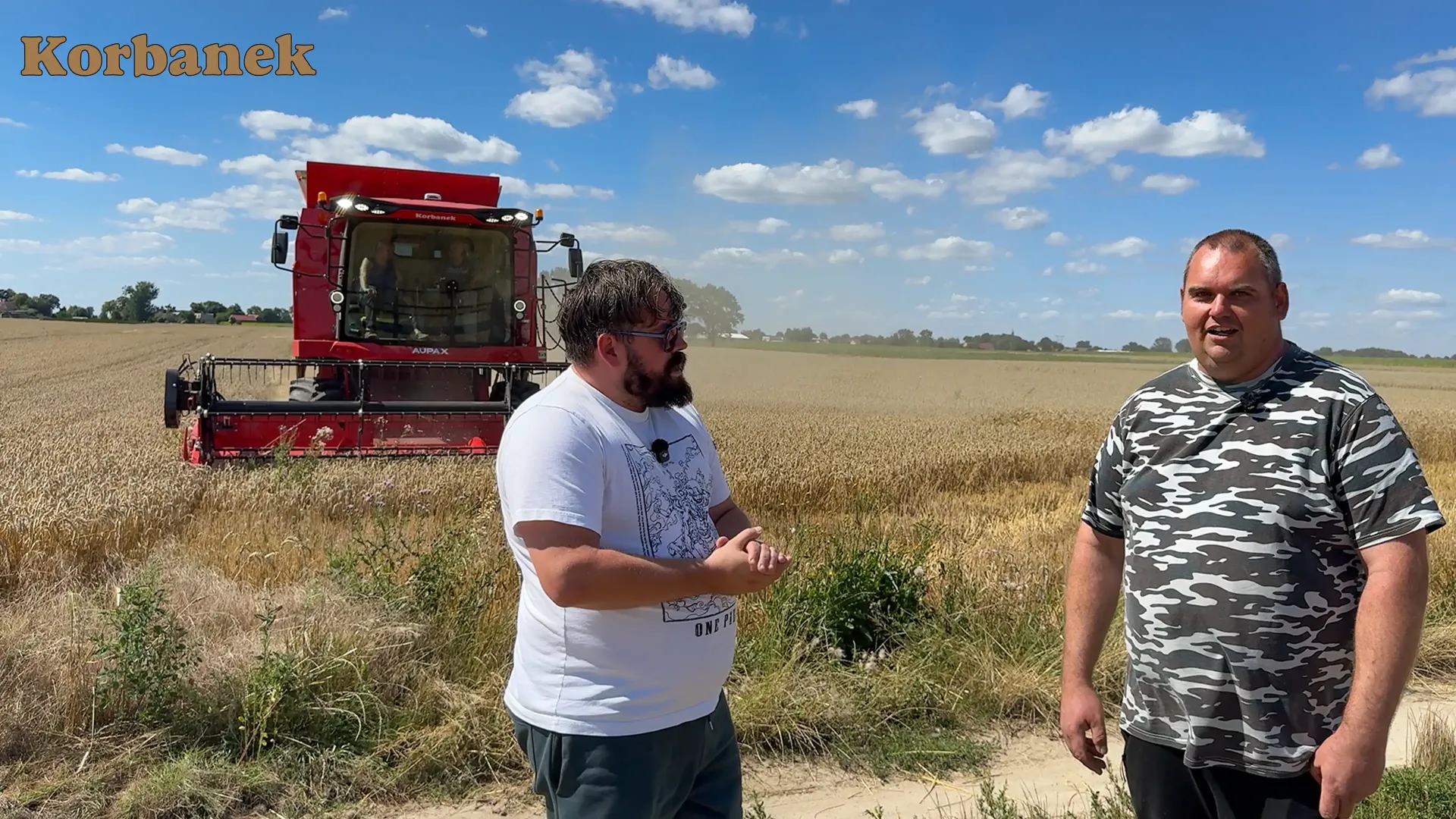 Pan Paweł myśli nad wymianą swojego kombajnu Bizon na Aupax, w tym celu zorganizowaliśmy u niego pokazy  - jak poszło?
