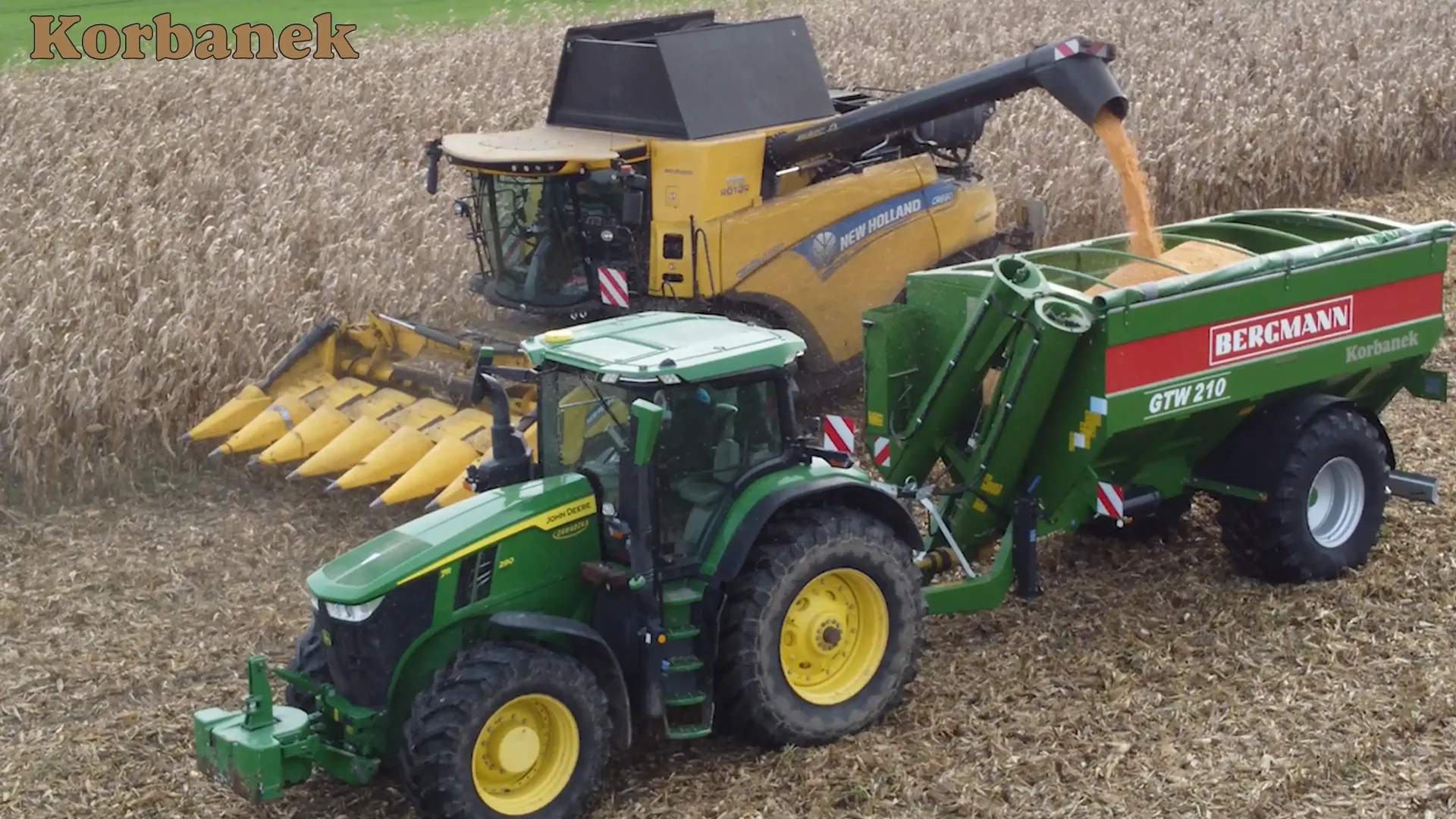 Przyczepy przeładunkowe Bergmann to optymalne rozwiązanie logistyczne w łańcuchu transportu zboża pomiędzy kombajnem a pojazdami transportującymi