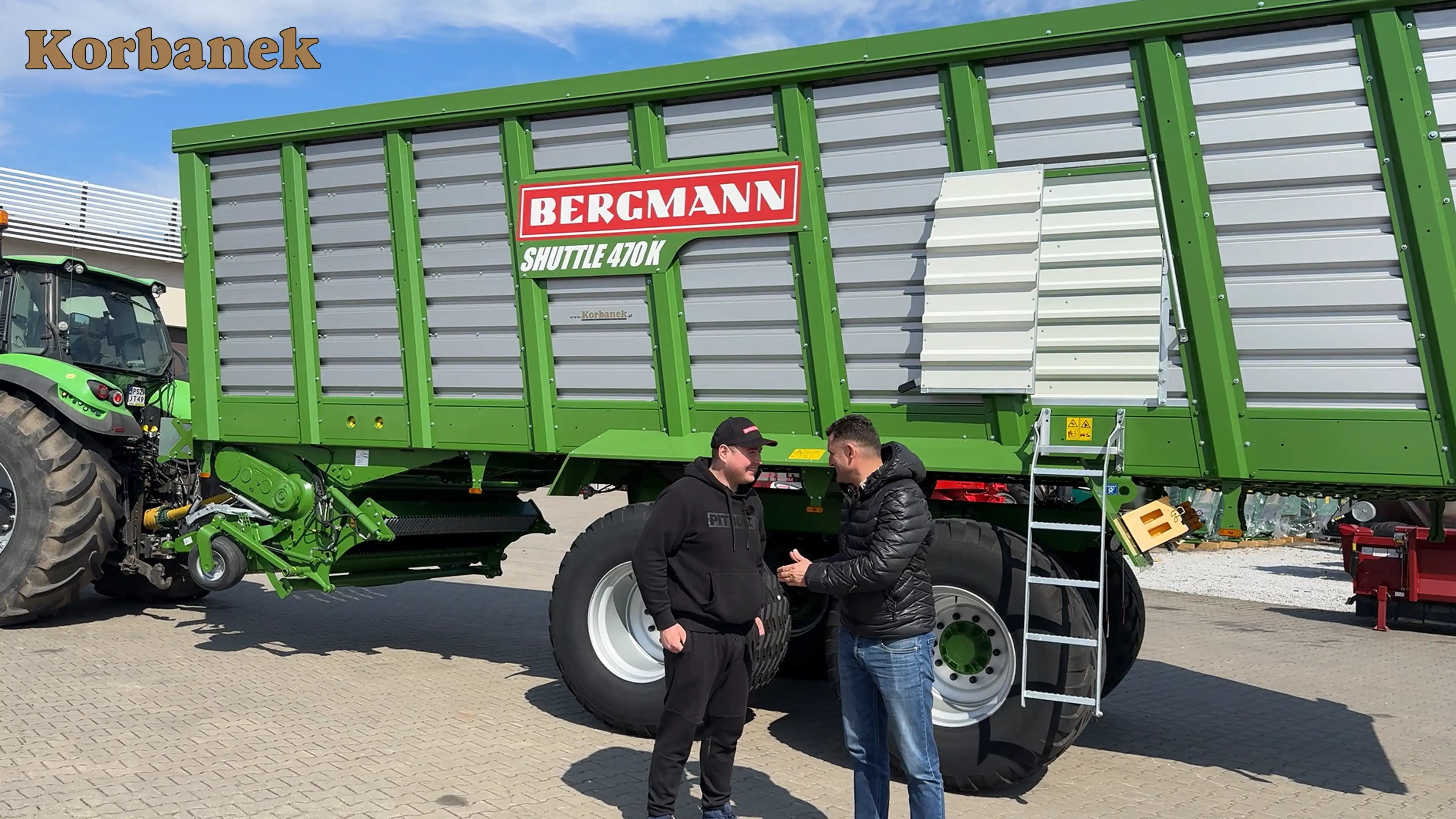 Kamil podczas obioru Bergmann z placu Korbanek