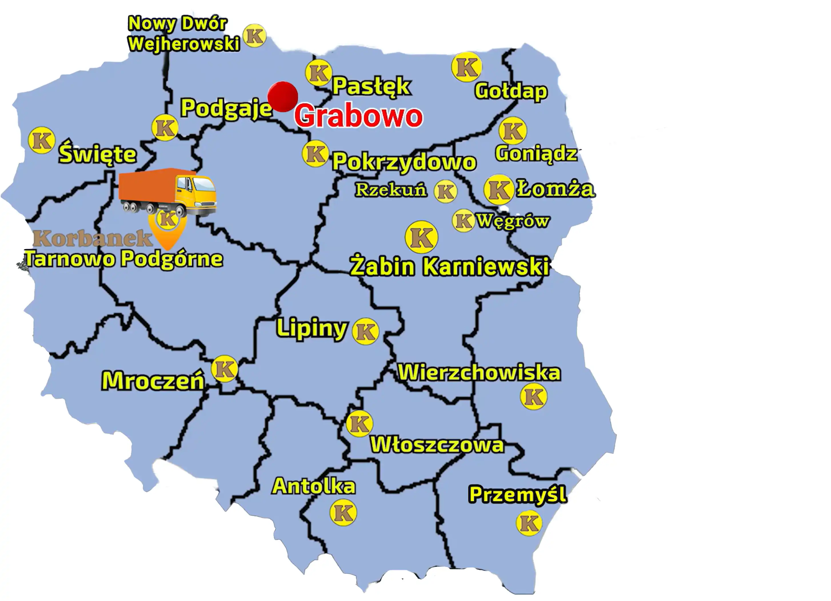 Rozrzutnik Jeantil został dostarczony na gospodarstwo Klienta w miejscowości Grabowo