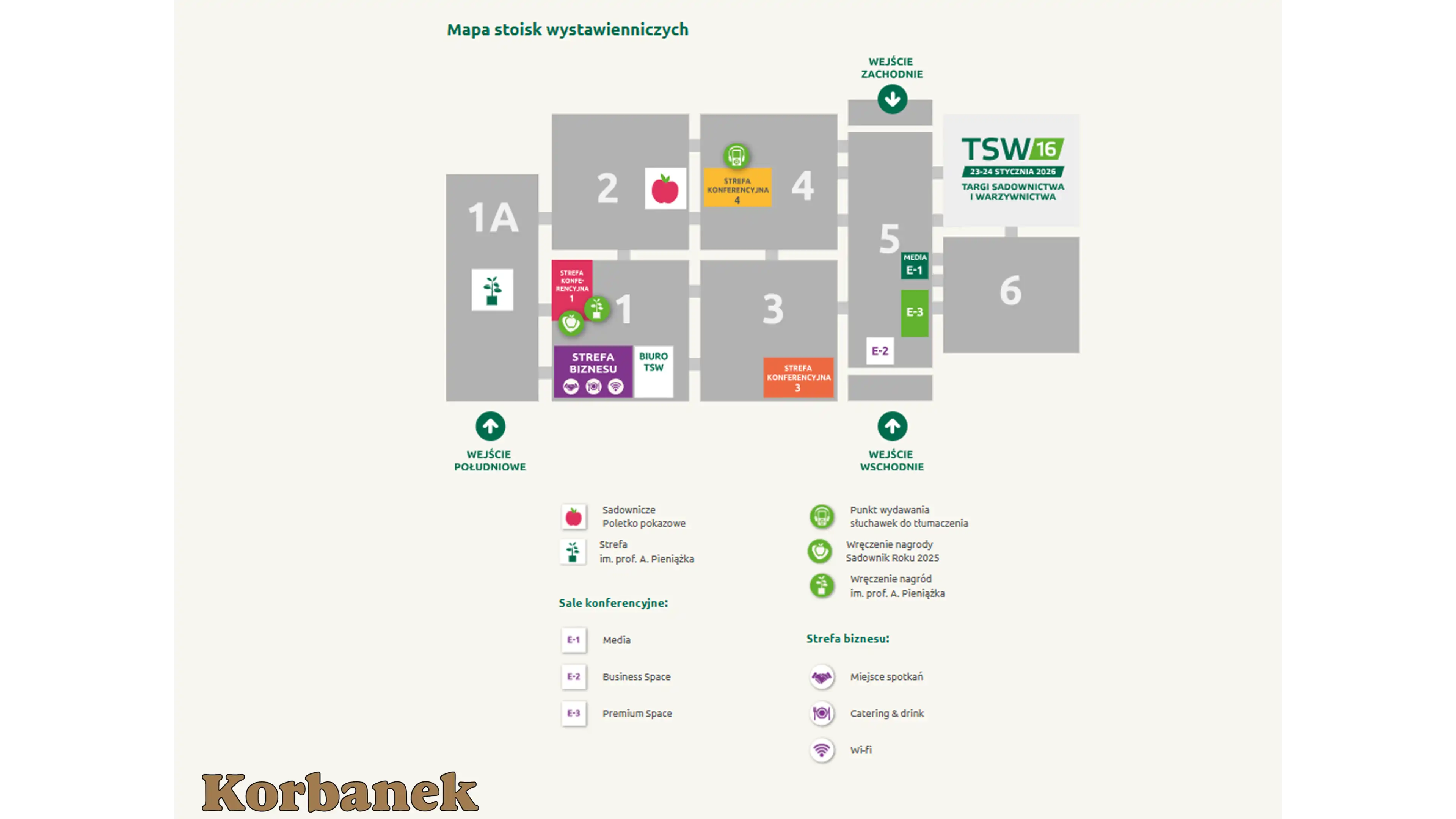 Tak prezentuje się mapa hal targowych na TSW 2026
