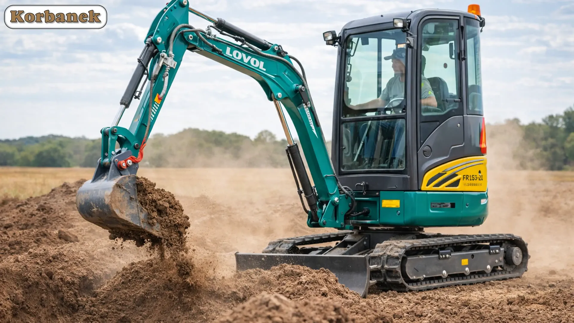 Wielozadaniowe minikoparki Lovol do prac budowlanych