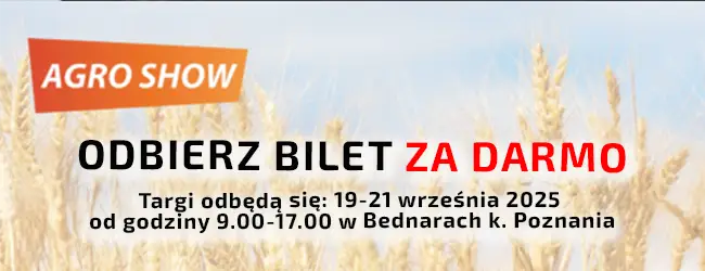 BILET ZA DARMO NA AGROSHOW