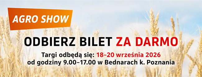 bilety za darmo na agroshow bednary