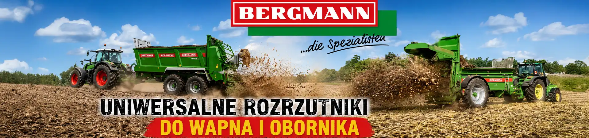 uniwersalne rozrzutniki obornika i wapna Bergmann