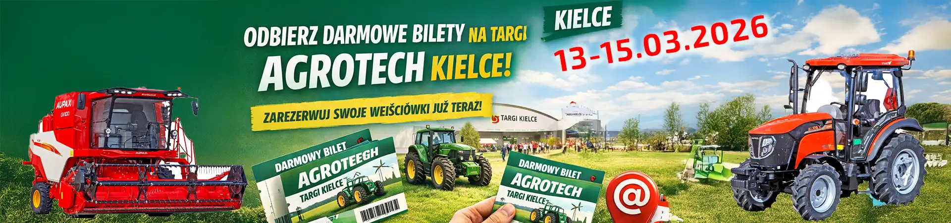 BILETY ZA DARMO NA AGROTECH KIELCE