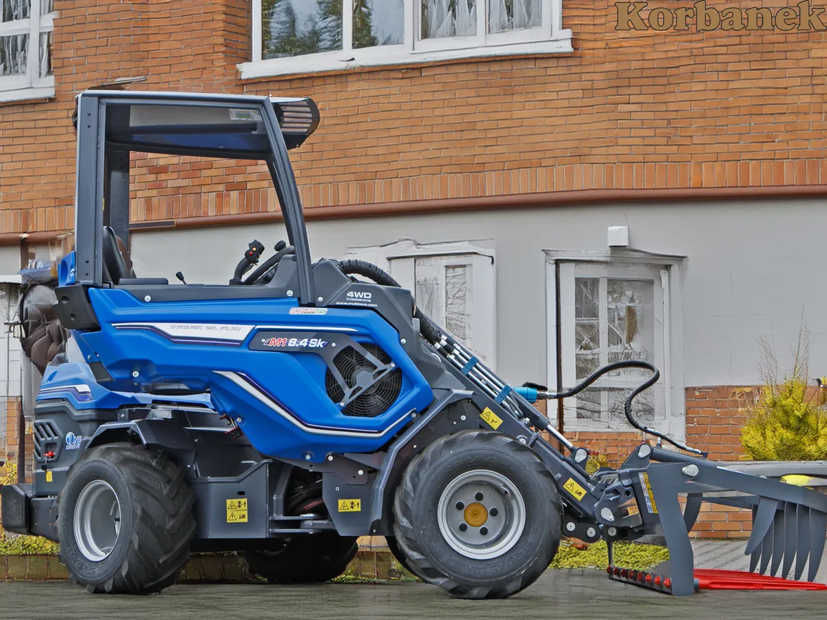 Ładowarka a w miejskiej scenerii 