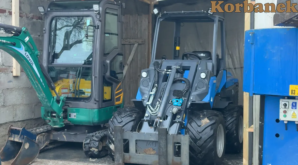 Ładowarka i minikoparka