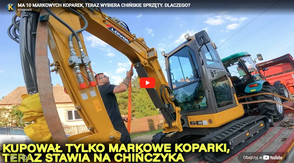 Ma 10 markowych koparek teraz kupił chińczyka Film