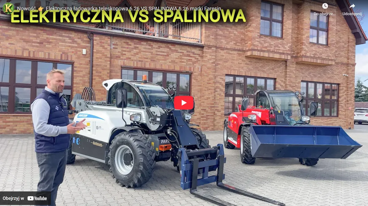 Elektryczna vs spalinowa ładowarka Faresin 6.26 Film