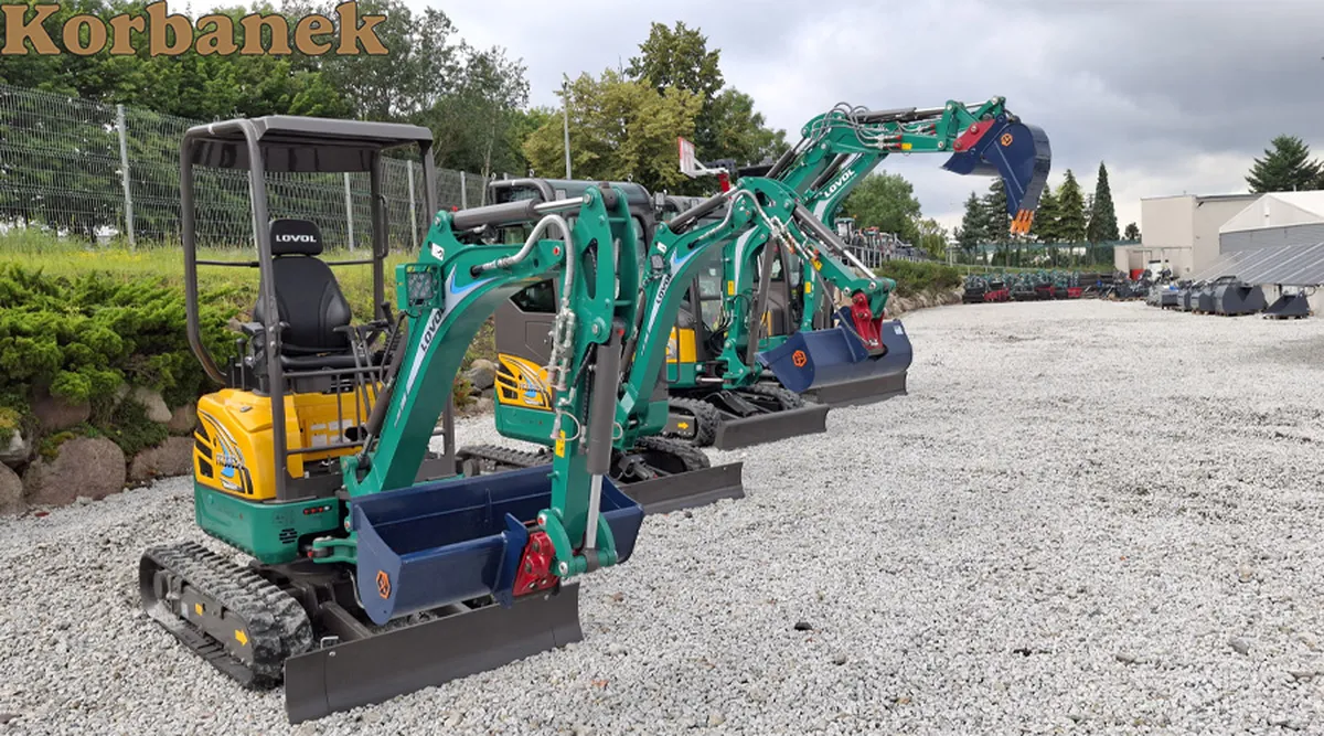 Różne modele koparek Lovol
