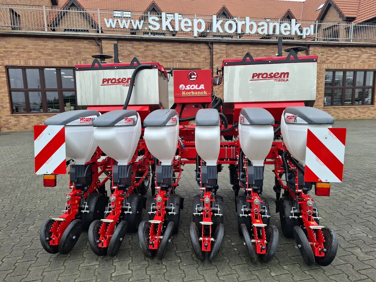 Siewnik punktowy elektryczny SOLA PROSEM K na ramie teleskopowej z układem VARIANT, 6-rzędowy