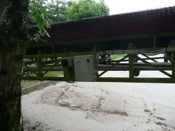 używany przenośnik taśmowy 14 m zadbany sprawny kompletny używany przenośnik taśmowy 14 m
