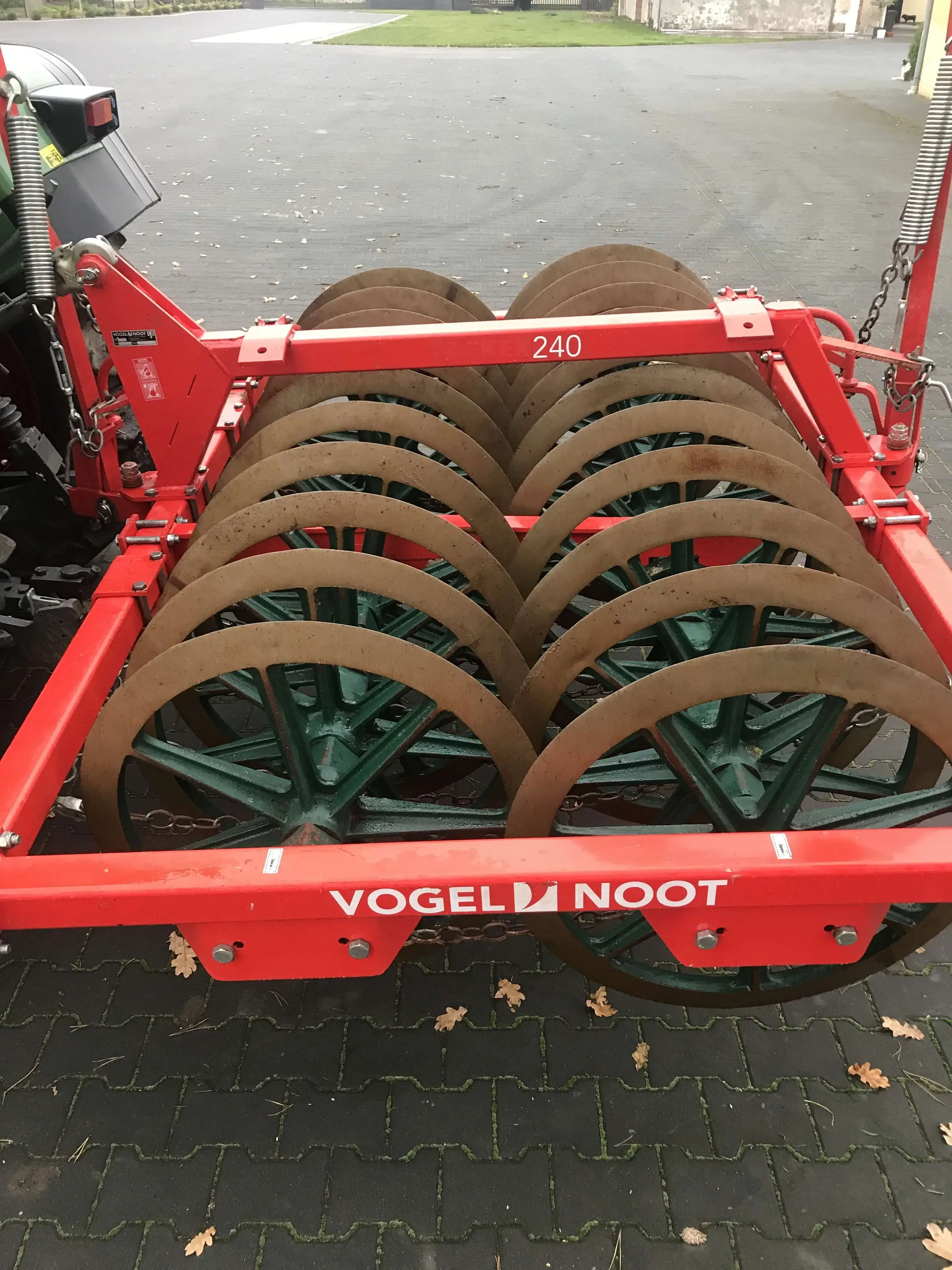 używany wał Vogel Noot wał Packer 240 kolor czerwony 