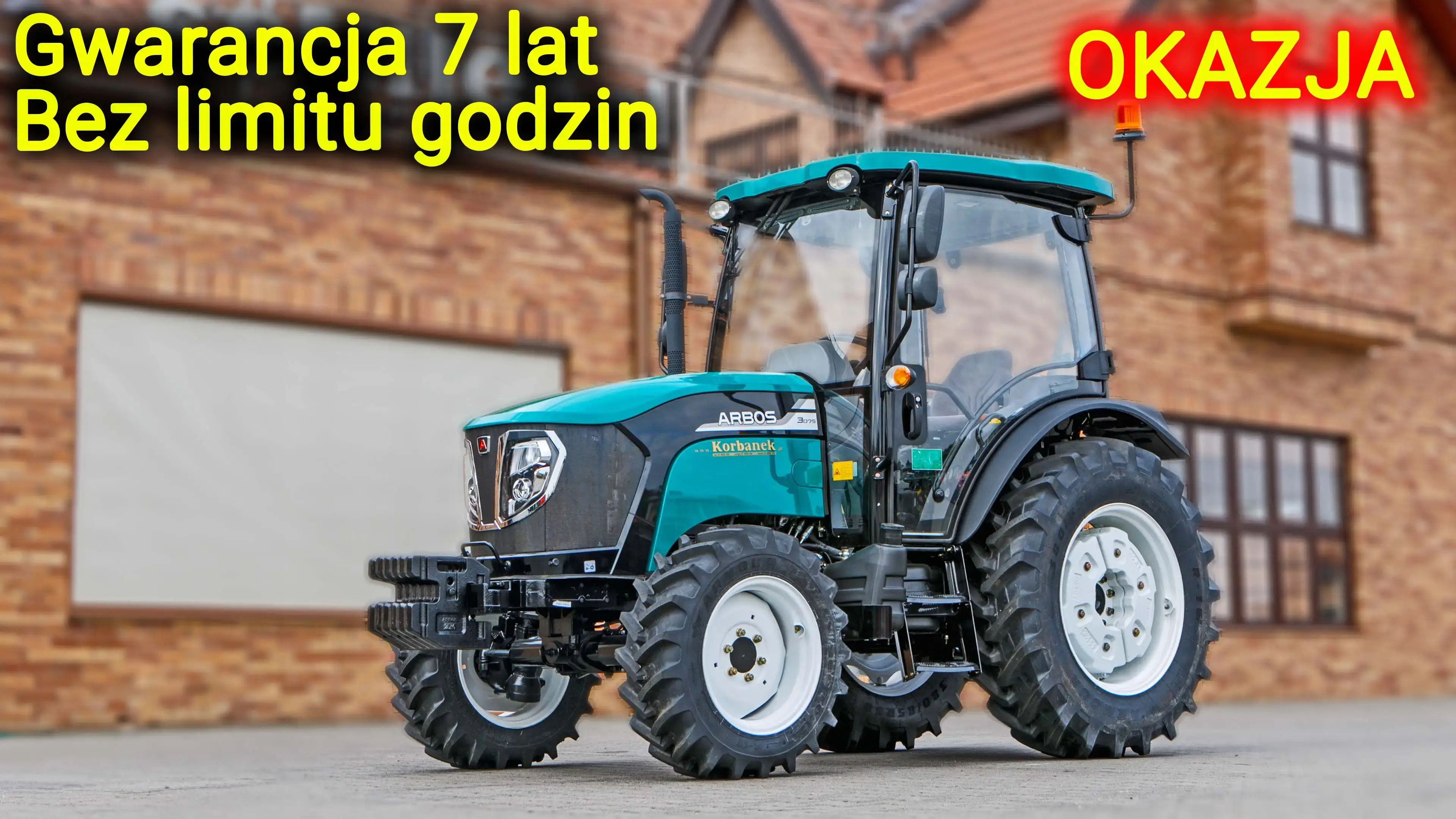 Arbos 3075 Stage V widok na przód z lewej strony Ciągnik rolniczy Arbos 3075 Stage V widok na przód z lewej strony