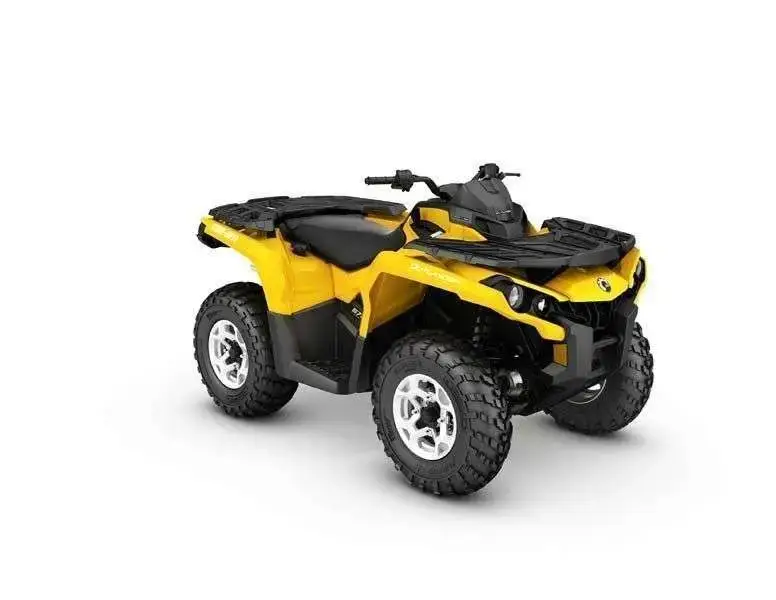 Quad Can-Am Outlander 500 DP zółty z boku Quad Can-Am outlander 500 DPS na korbanek.pl