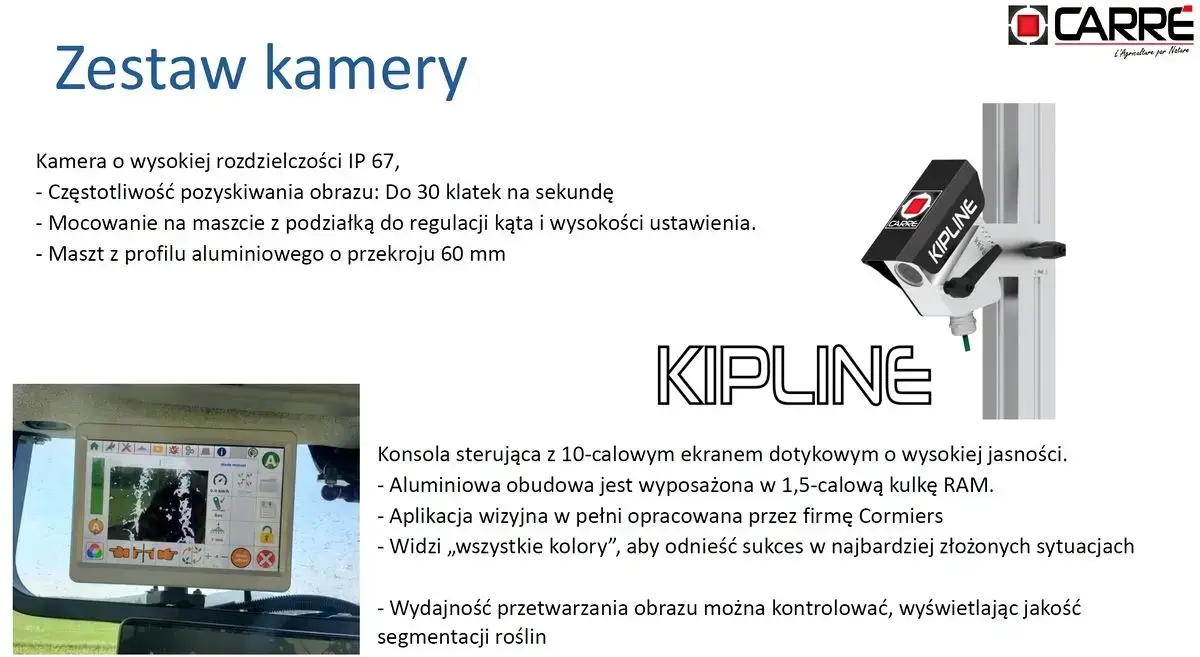 Funkcje kamery KIPLINE - do pielników CARRE Funkcje kamery KIPLINE - do pielników