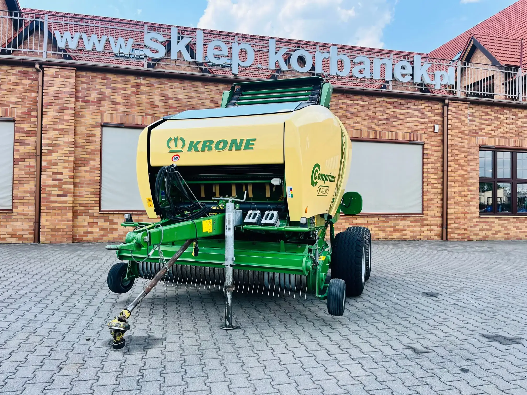 Prasa stalokomorowa lancuchowa krone comprima F 155 XC plac korbanek