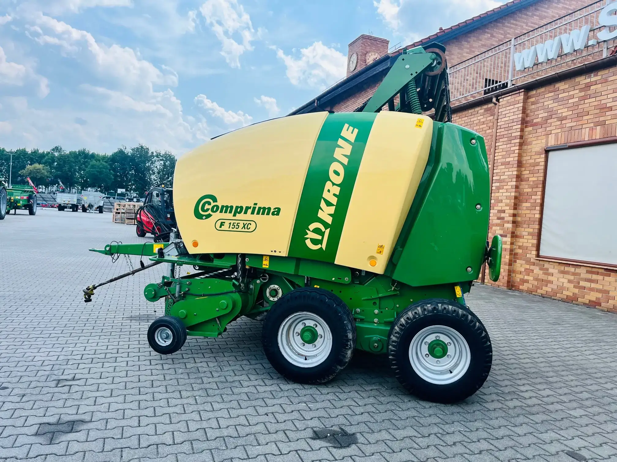 Prasa stalokomorowa lancuchowa krone comprima F 155 XC plac korbanek