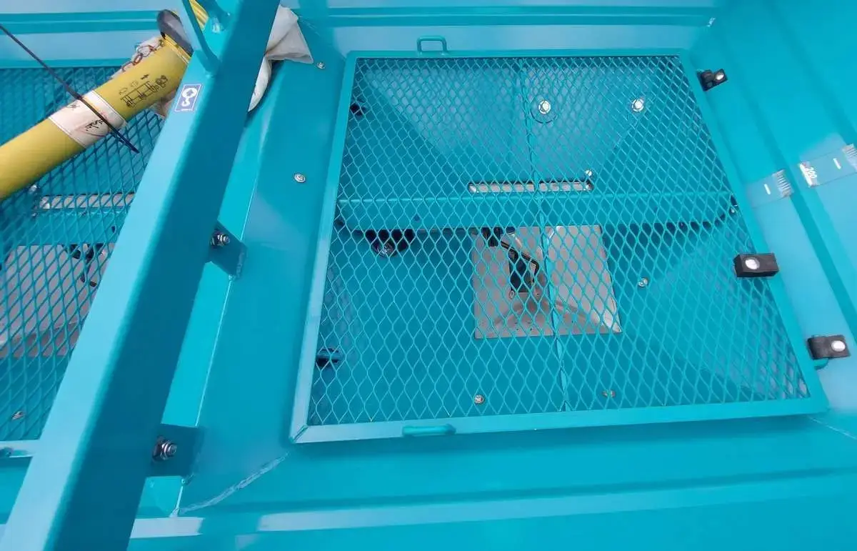 Sito w zbiorniku, mieszadło sprężyste na mimośrodzie Sito w zbiorniku, mieszadło sprężyste