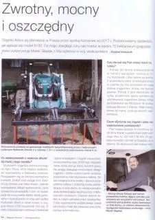 Agro Profil luty 2020 artykuł Zwrotny, mocny i oszczędny