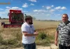 Pan Paweł myśli nad wymianą swojego kombajnu Bizon na Aupax, w tym celu zorganizowaliśmy u niego pokazy  - jak poszło?