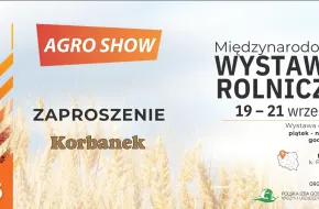 ZAPRASZAMY NA STOSIKO FIRMY KORBANEK NA AGRO SHOW W BEDNARACH 19-21 WRZEŚNIA 2025