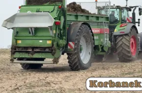 Rozrzucanie obornika 