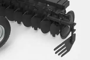 Układ deflektorów na dwóch przednich belkach Układ deflektorów na dwóch przednich belkach wyposażeniem dodatkowym Cover X T80