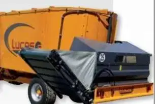 Podajnik taśmowy elewatorowy z możliwością rozdzielania na trzech wysokościach Podajnik taśmowy elewatorowy jako wyposażenie dodatkowe Spirmix L, dostępnego w ofercie firmy Korbanek