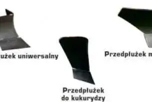 Przedpłużki w pługach ROVER, zdjęcie przedstawia trzy rodzaje przedpłużków mieszane, kukurydziane, uniwersalne Pługi VOYAGER wyposażone w różne rodzaje przedpłużków, mieszane, kukurydziane, uniwersalne w zależności przyorywanego materiału