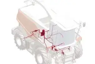 Układ centralnego smarowania Rostselmash 1401/1403 Centralne smarowanie sieczkarni RSM na korbanek.pl