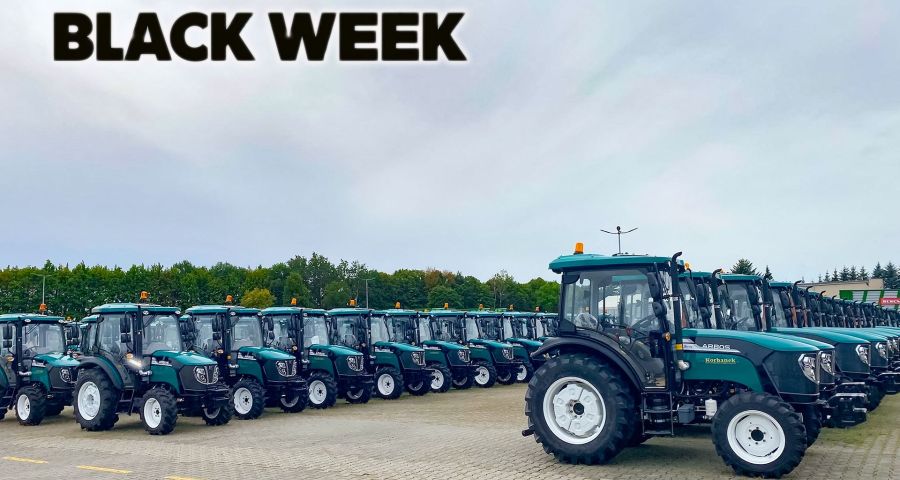 Ciągniki Arbos w specjalnej promocji z okazji Black Week u Korbanka.