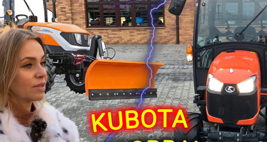 Pomiar siły uciągu w ciągniku Kubota