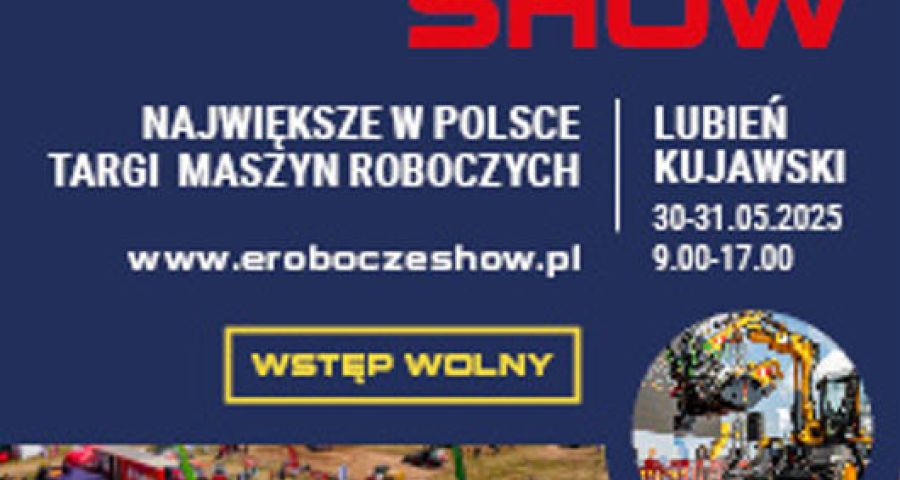 eRoboecze to największe targi maszyn roboczych w Polsce, na których można zobaczyć ponad 600 maszyn wszystkich wiodących marek na stoiskach, placach testowych i pokazowych