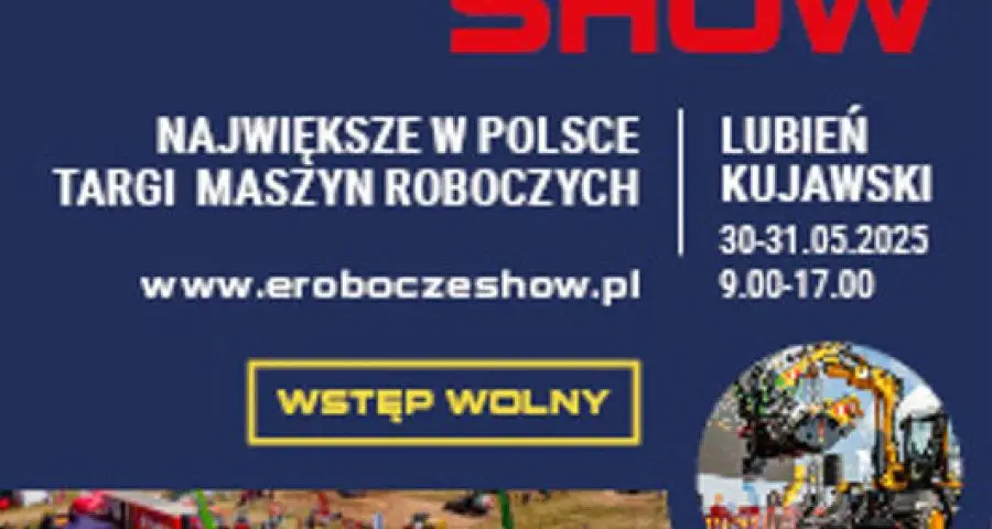 eRoboecze to największe targi maszyn roboczych w Polsce, na których można zobaczyć ponad 600 maszyn wszystkich wiodących marek na stoiskach, placach testowych i pokazowych