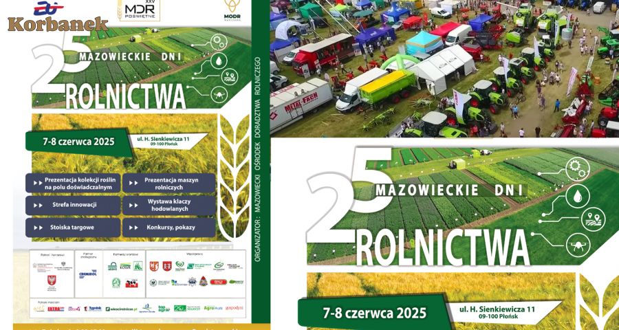 Na Mazowieckich Dniach Rolnictwa w Płońsku będzie można zobaczyć na stoisku Rol-Brat maszyny z oferty Korbanek