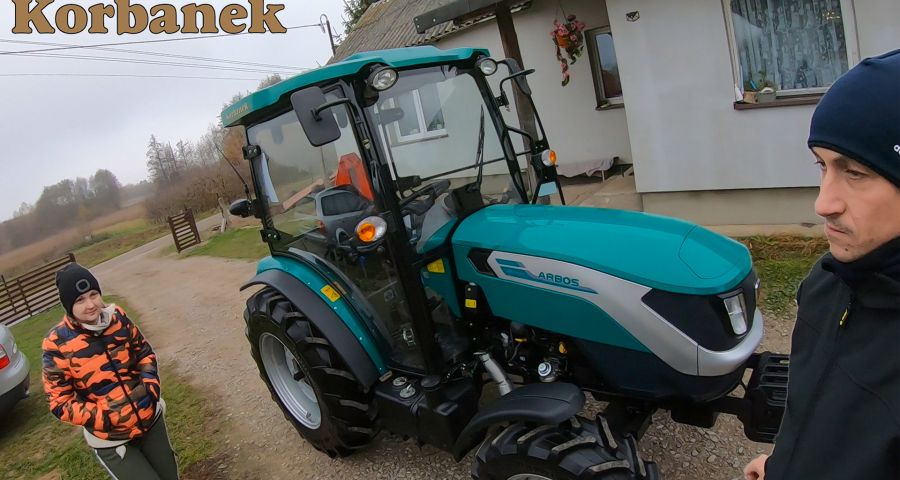 Pan Marek wraz z żoną zajmują się sadownictwem, zakupili ciągnik Arbos 2040 do sadu